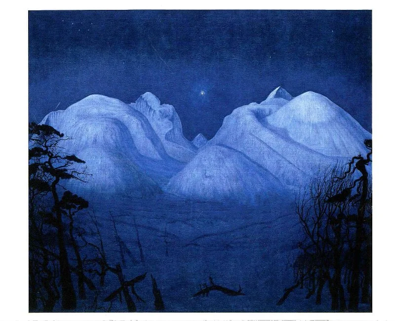 Harald Sohlberg. В жизни картина будто светится изнути. Источник: 19*