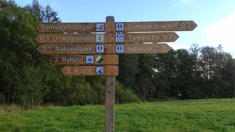 Заповедник Тюреста в часе езды от Стокгольма