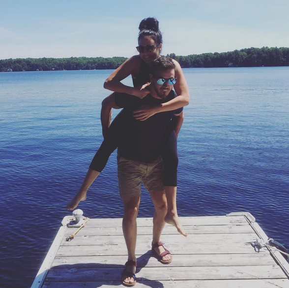 Mark & I at his family's cottage in Bala, Ontario