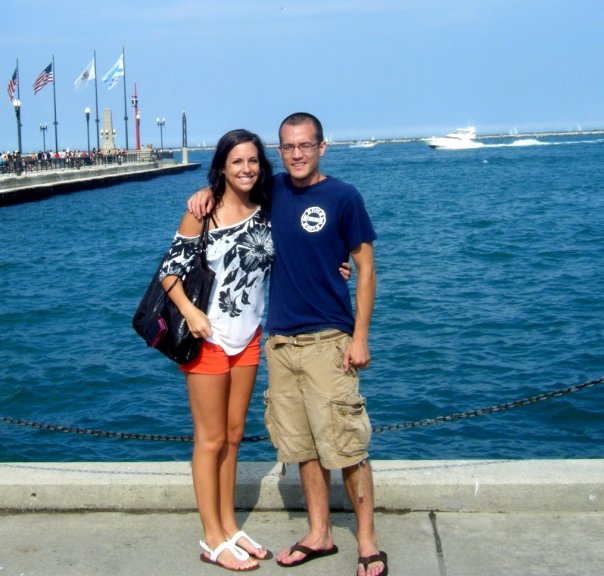 A summer trip to Chicago to visit my brother while I was in high school. Look at my lil baby toothpick legs!