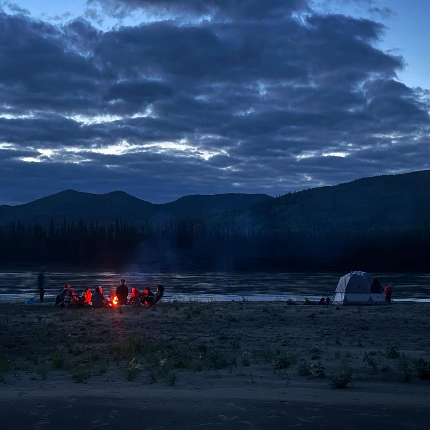 August on the Yukon. 

&ldquo;&hellip; but I ask away, if only
to remind myself that the river
is just as alive as I claim to be.&rdquo;
CW Bryan

#yukon #alaska #outside