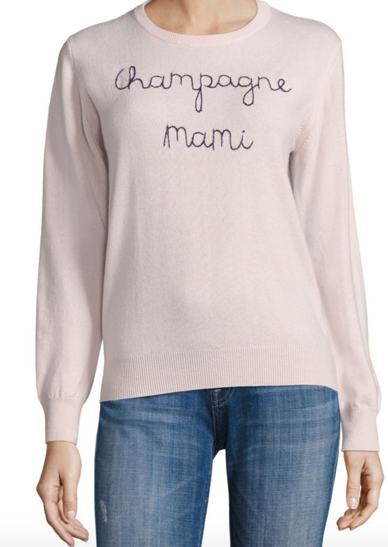 Champagne Mami Cashmere Sweater by Lingua Franca at Saks