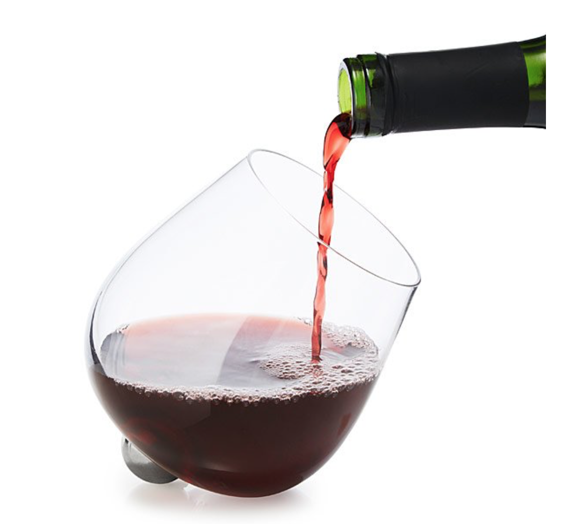 Rotating Aerating Wine Glass Set by Uncommon Goods