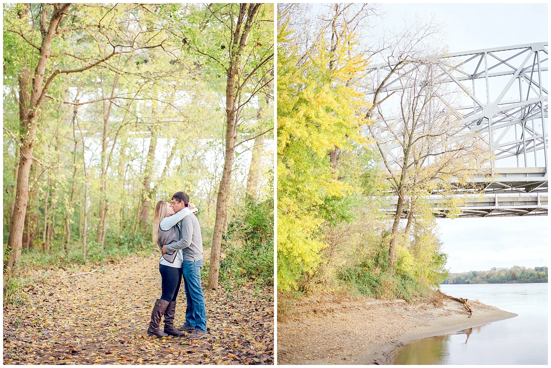Fall Couples Session on Shore of Missouri River by Kelsi Kliethermes Photography Kansas City Missouri Wedding Photographer_0006.jpg