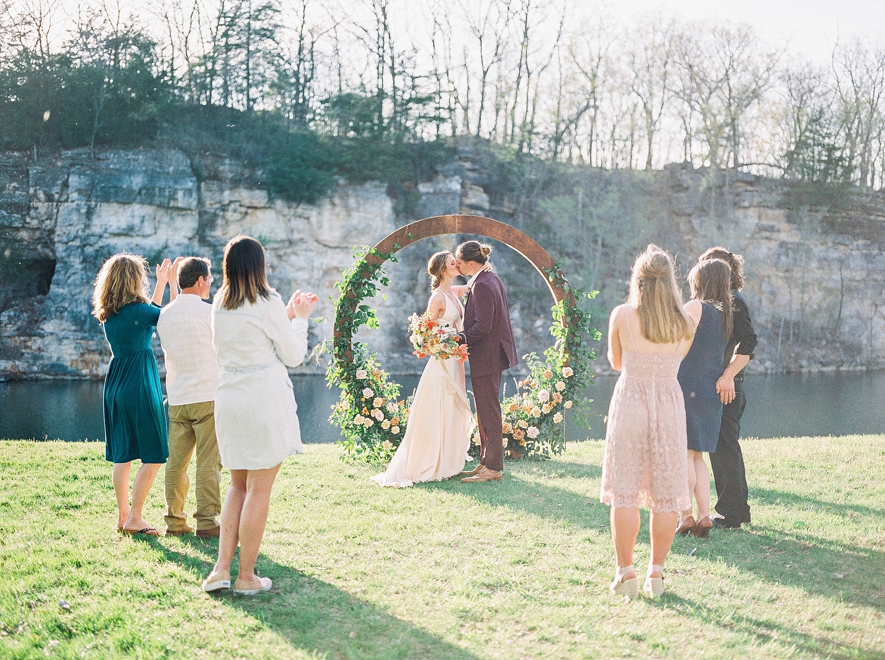 Intimate Spanish and French Inspired Destination Wedding with Lakeside Dinner Party at Dusk at Wildcliff by Kelsi Kliethermes Photography Best Missouri and Maui Wedding Photographer_0010.jpg