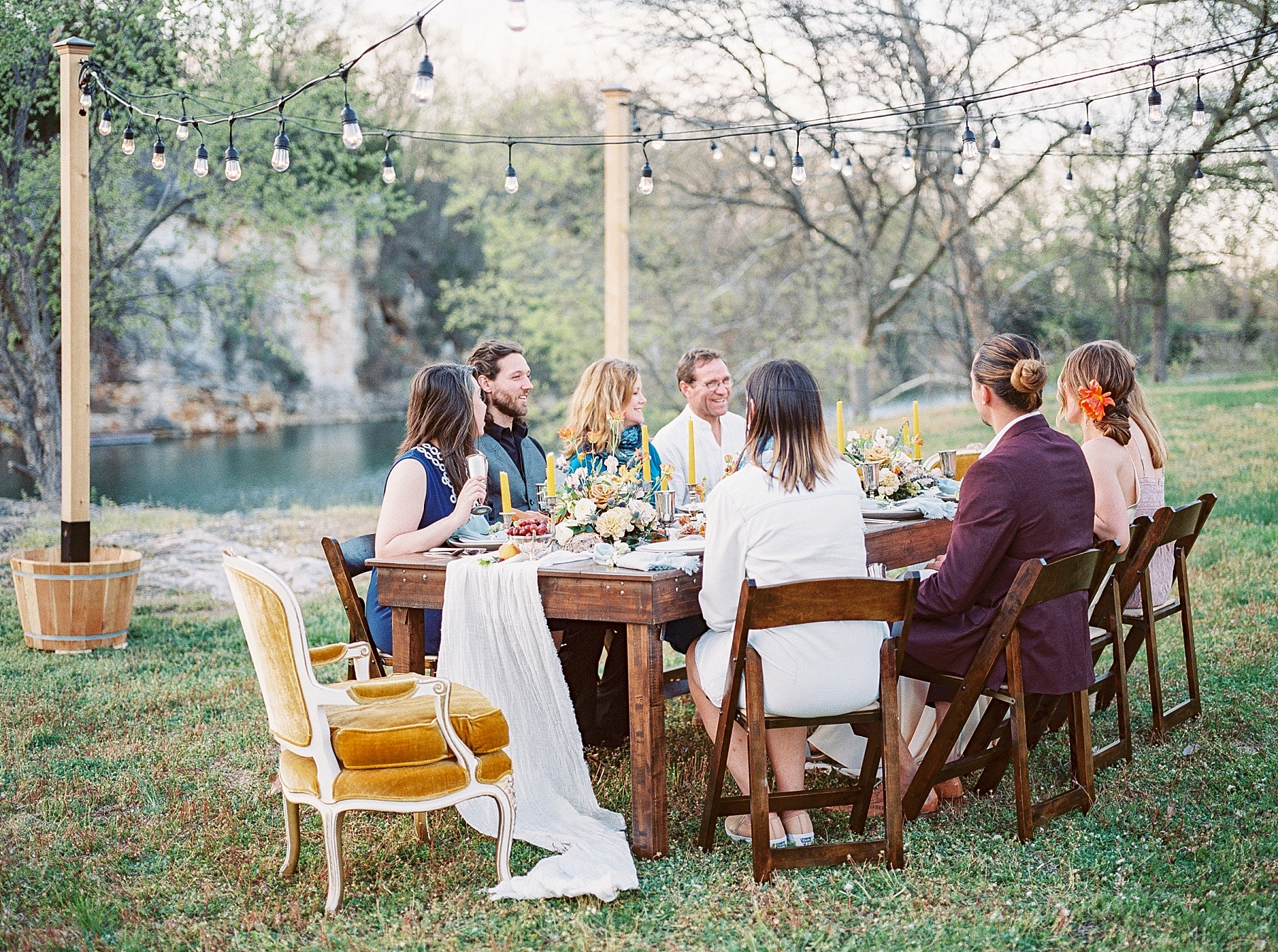 Intimate Spanish and French Inspired Destination Wedding with Lakeside Dinner Party at Dusk at Wildcliff by Kelsi Kliethermes Photography Best Missouri and Maui Wedding Photographer_0012.jpg