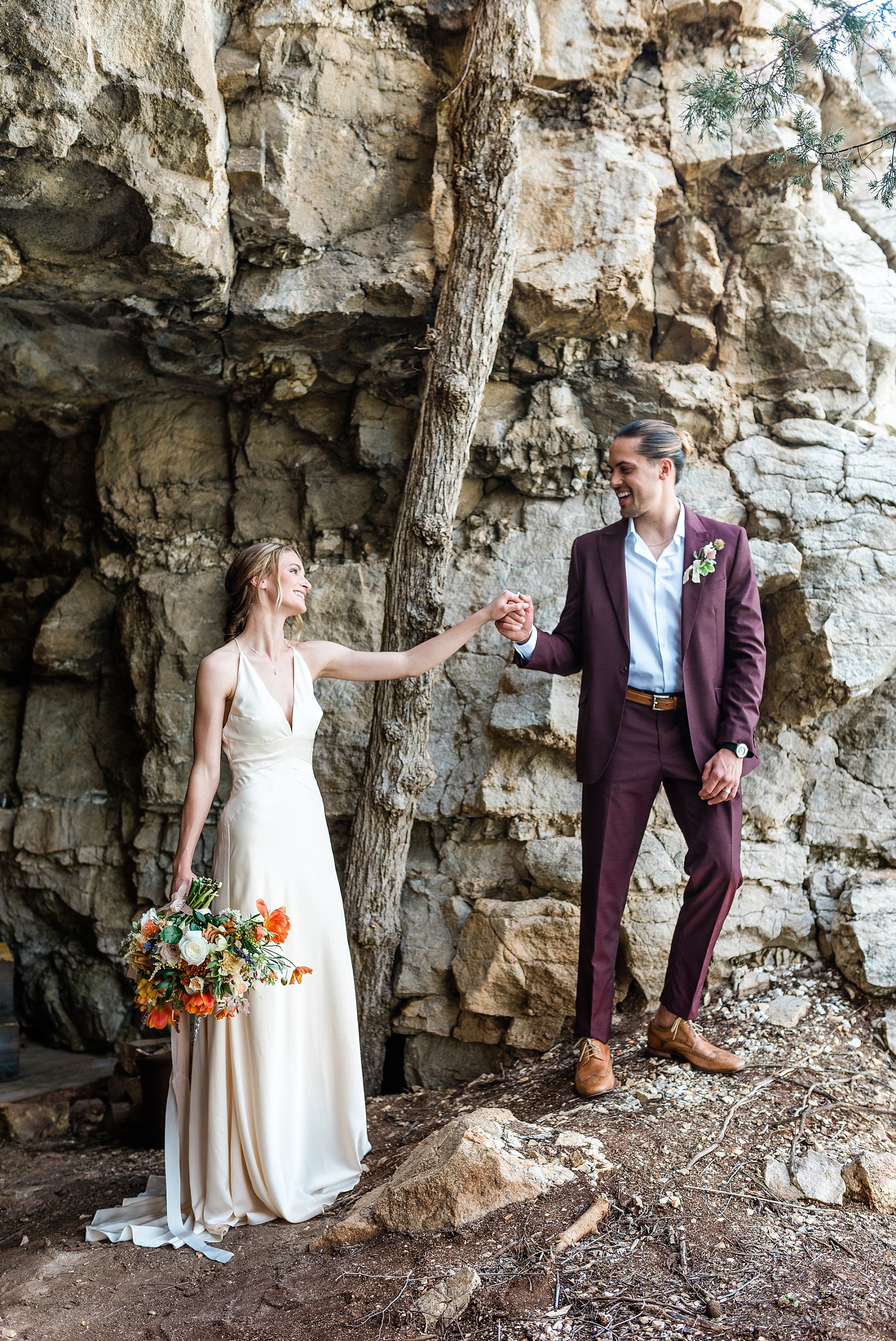 Intimate Spanish and French Inspired Destination Wedding with Lakeside Dinner Party at Dusk at Wildcliff by Kelsi Kliethermes Photography Best Missouri and Maui Wedding Photographer_0058.jpg