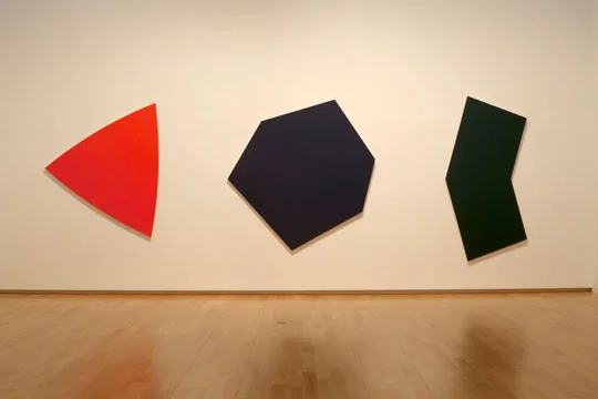 Ellsworth Kelly's "Red, Dark Blue, Dark Green"