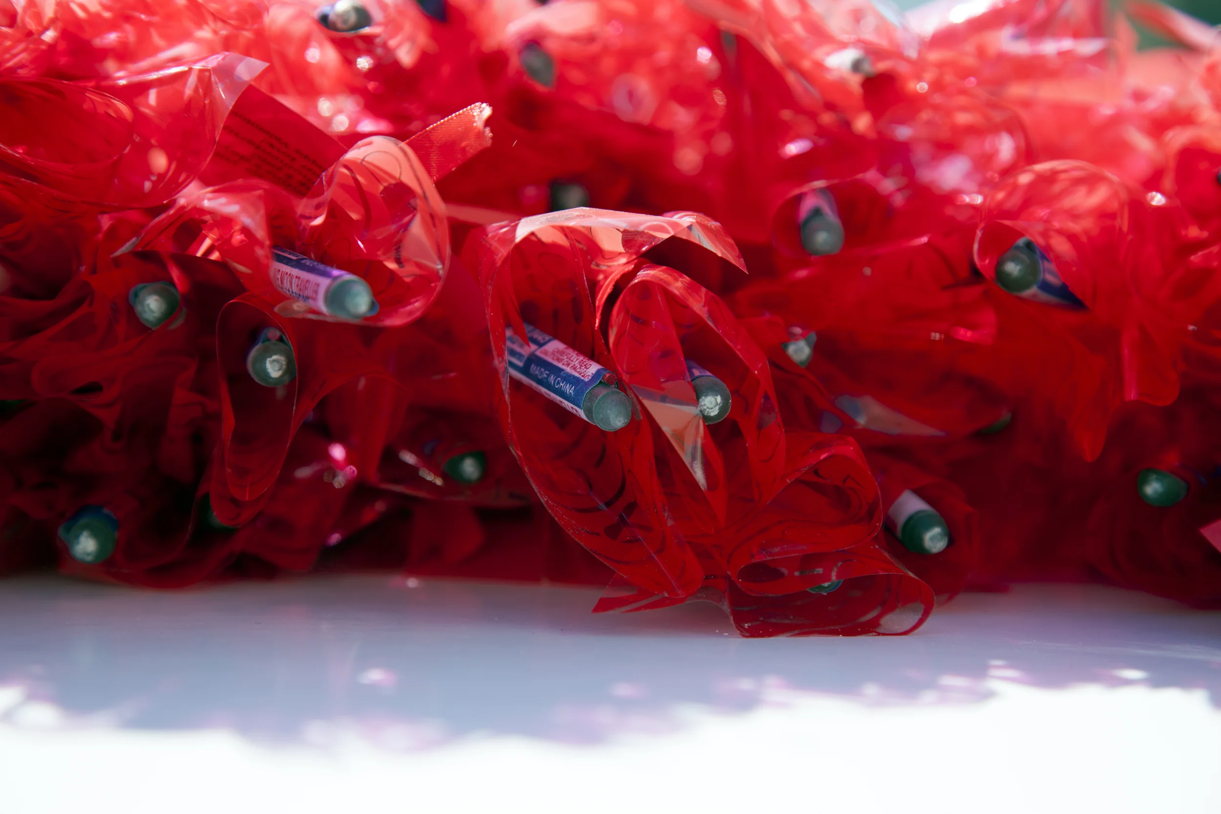 The distributed bottle rockets camouflaged as flowers