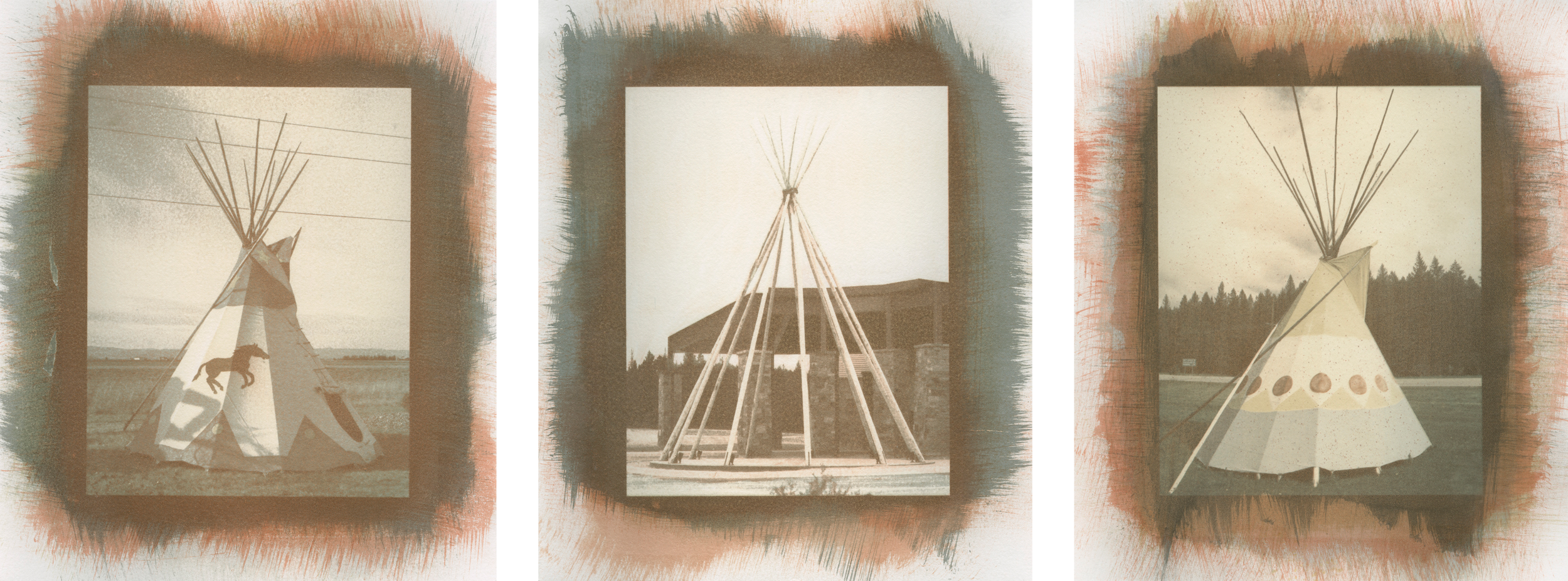 They Dwell . Creston, Montana; Gray Wolf Peak Casino, Missoula, Flathead Reservation, Montana; Martin City, Montana. 5"×7"