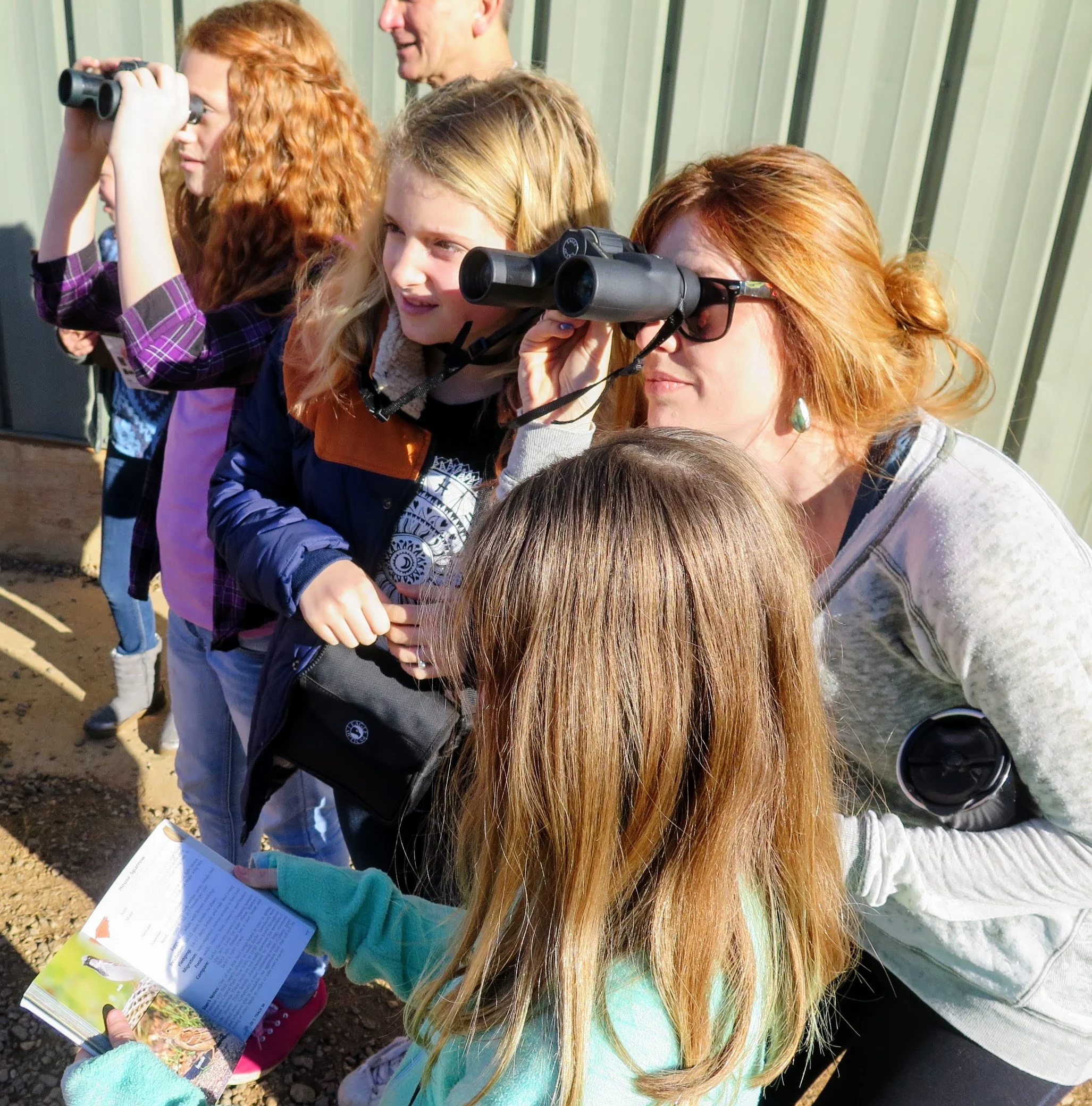 Parents and community volunteers make it possible for our students to enjoy a small group birding experience. 