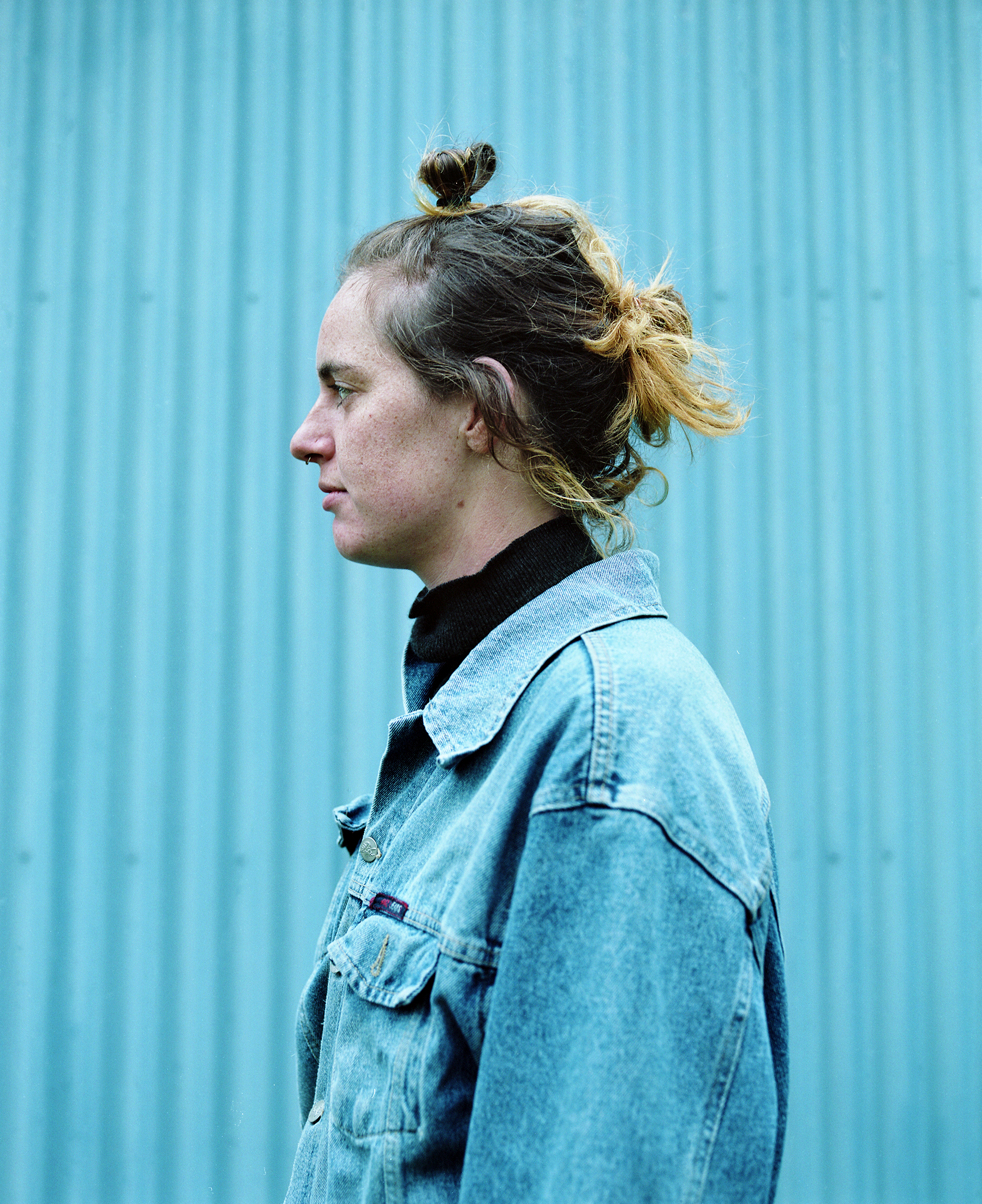 Molly and her double pony tail.