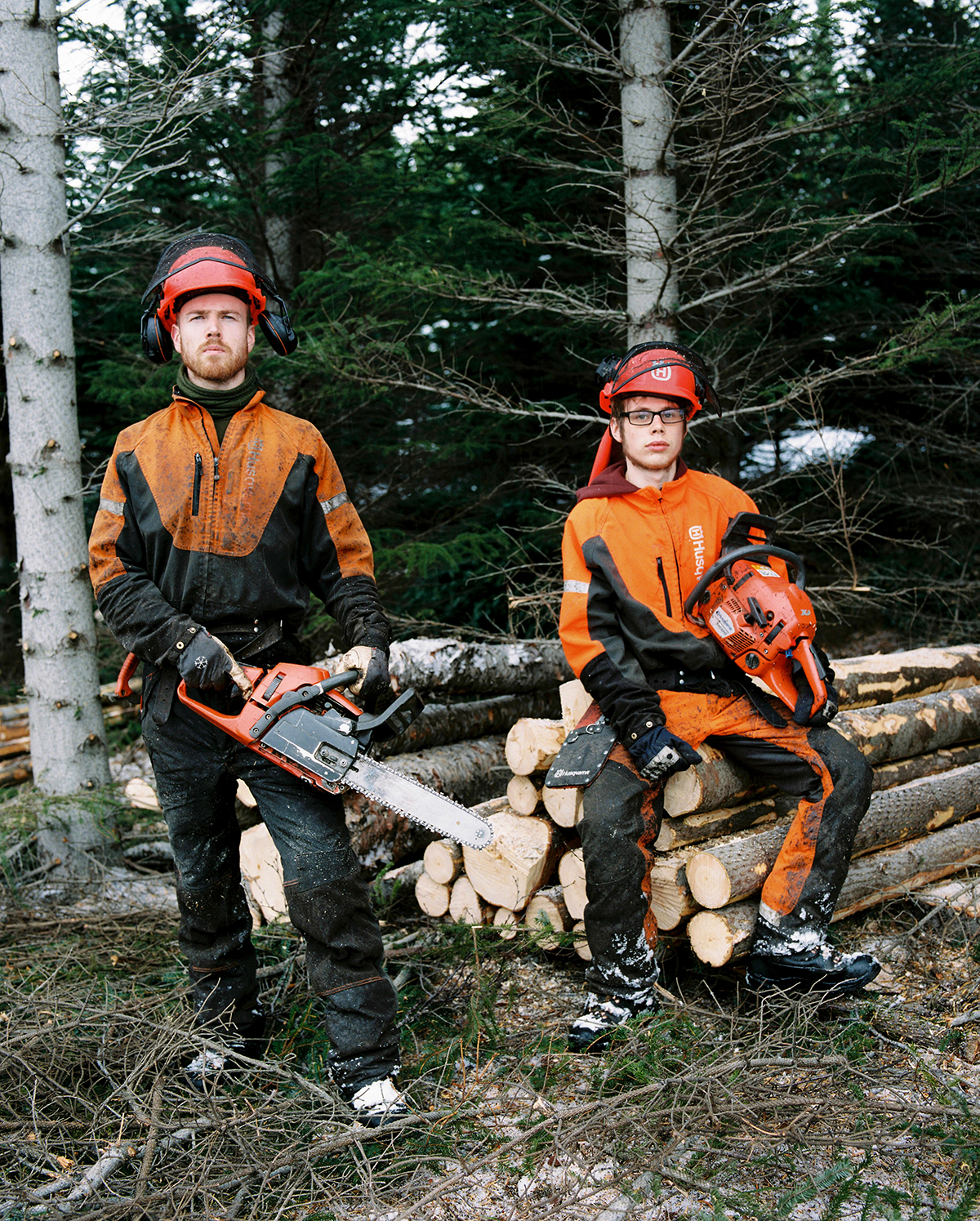  Hjalti and Ivar work for the Forestry services in Hallormsstaður National Forest, located near Eglisstaðir. Hjalti has worked there for one year and Ivar for six. Within Hallormsstaður there are 85 tree and shrub species from 600 places in the world