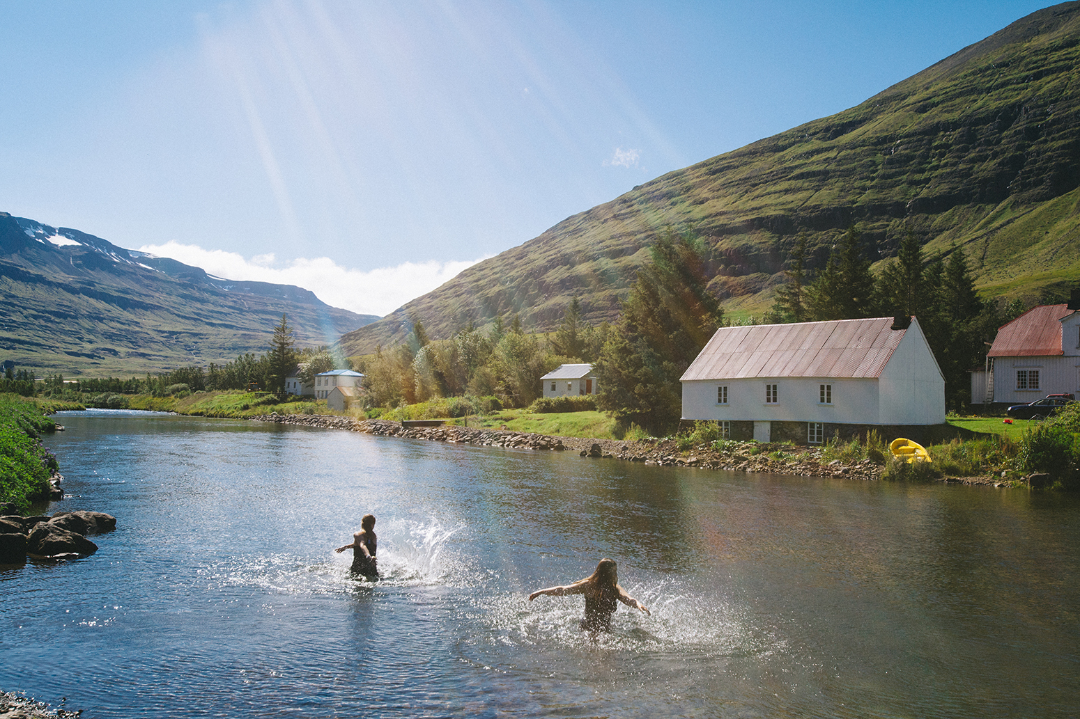  Swimming in Seyðisfjörður 