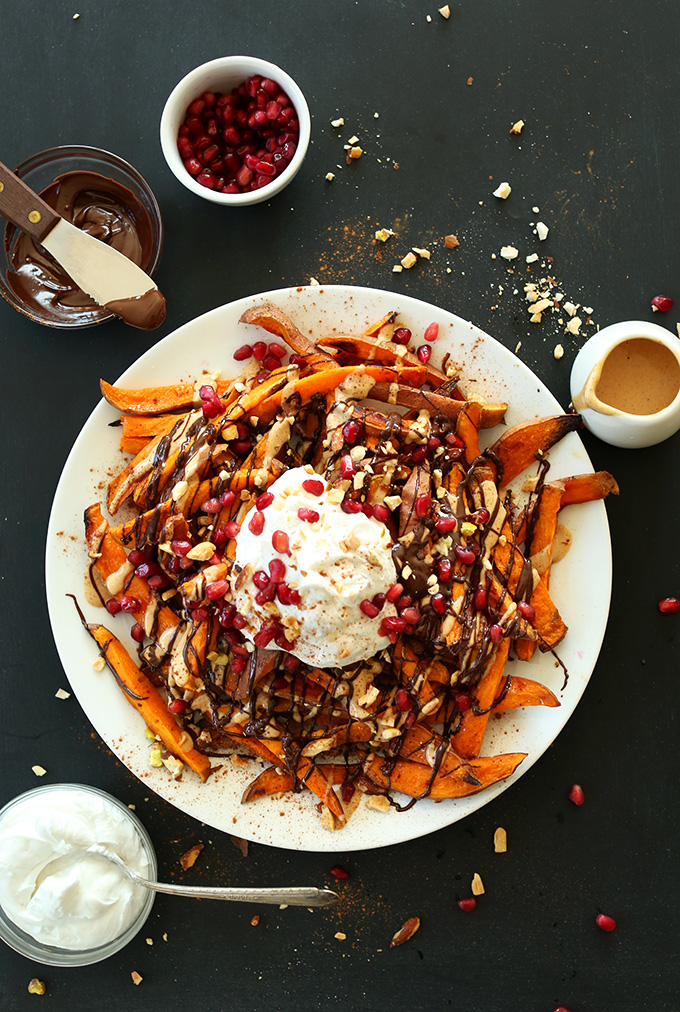 Sweet-Potato-Superfood-Dessert-Fries-Sweet-Potatoes-Dark-Chocolate-PB-Pomegranate-Coconut-whip-and-Toasted-Nuts.jpg