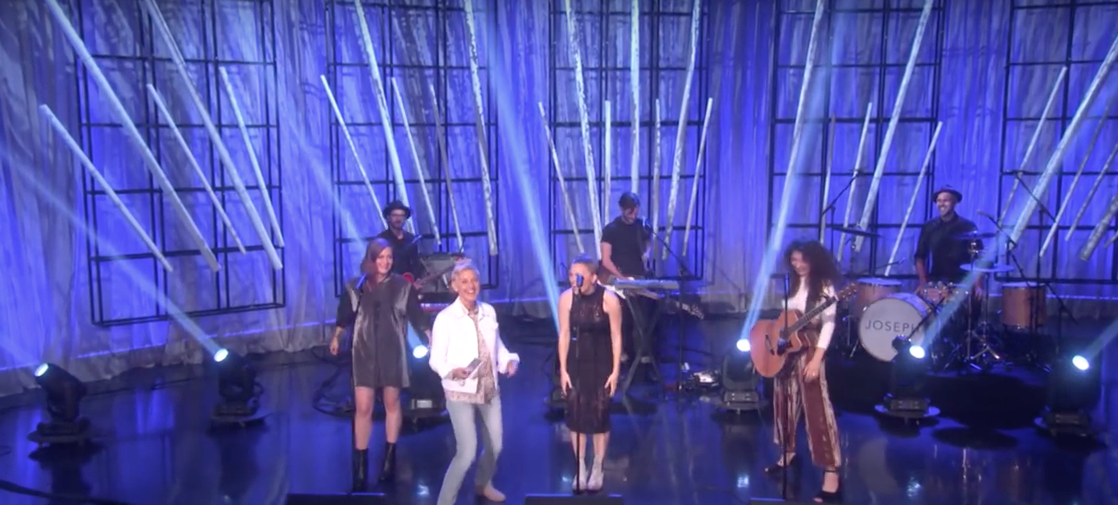 with Joseph on the ELLEN show