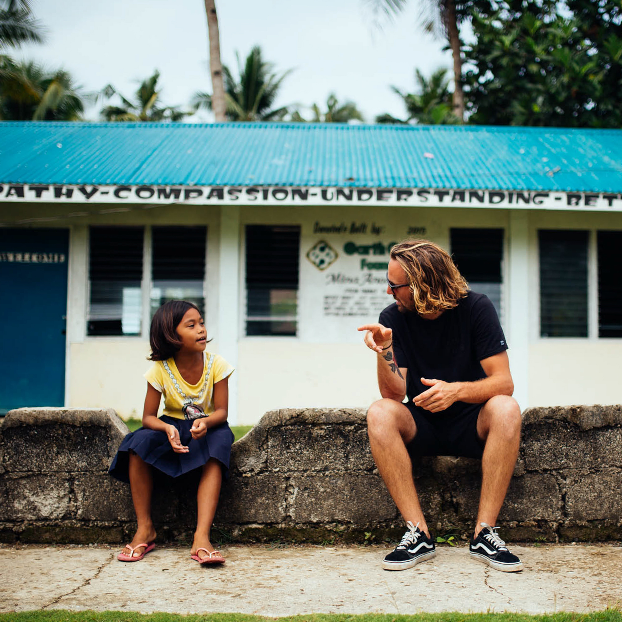My brother, Josh Hallam, and an image of love and understanding. Philippines Adventure 2016.