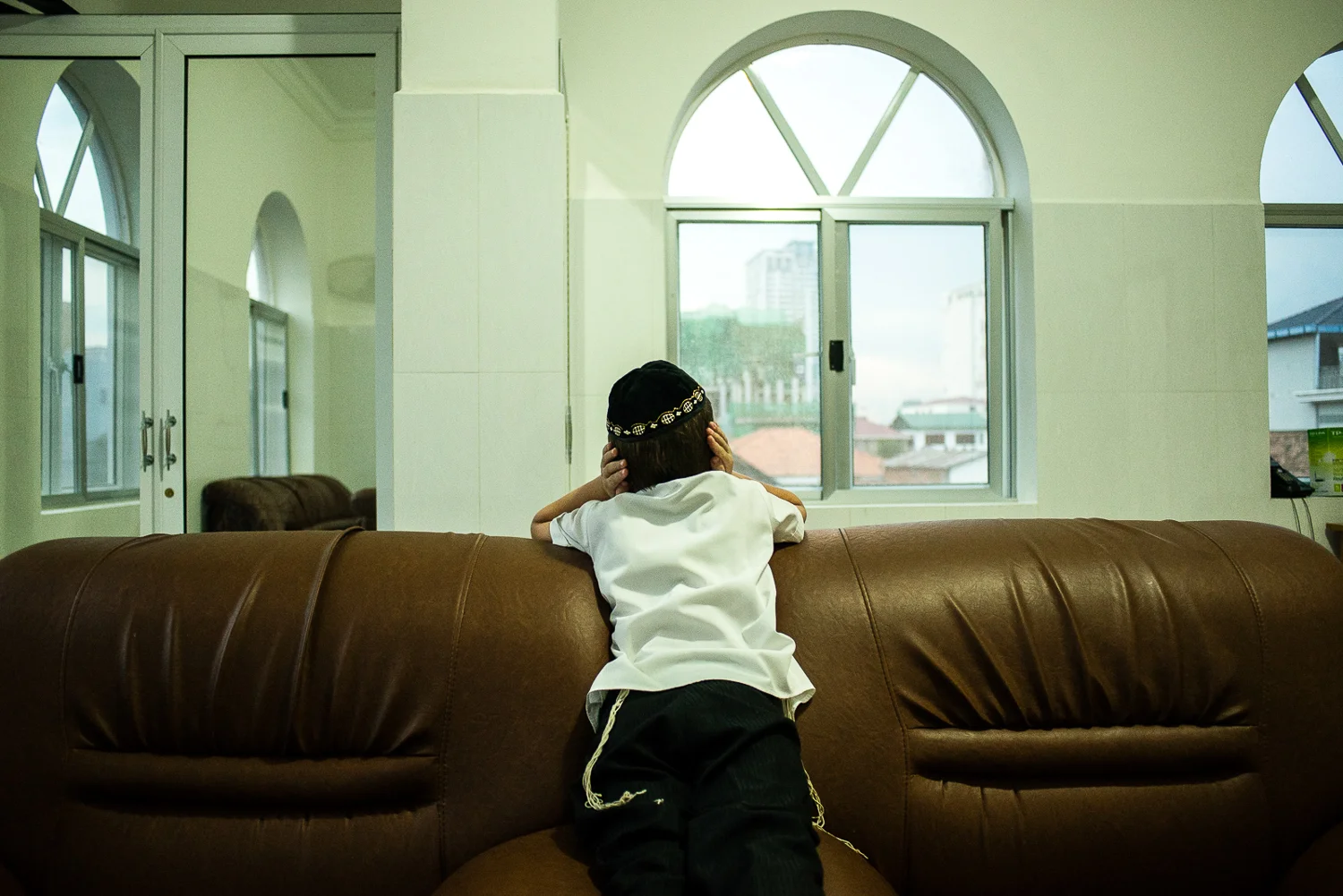 Zalman at home.