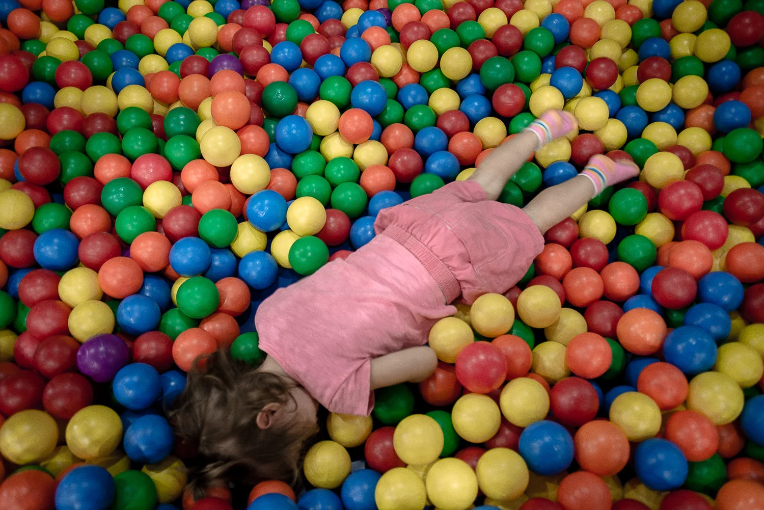 Henya at an indoor playground in Phnom Penh. 