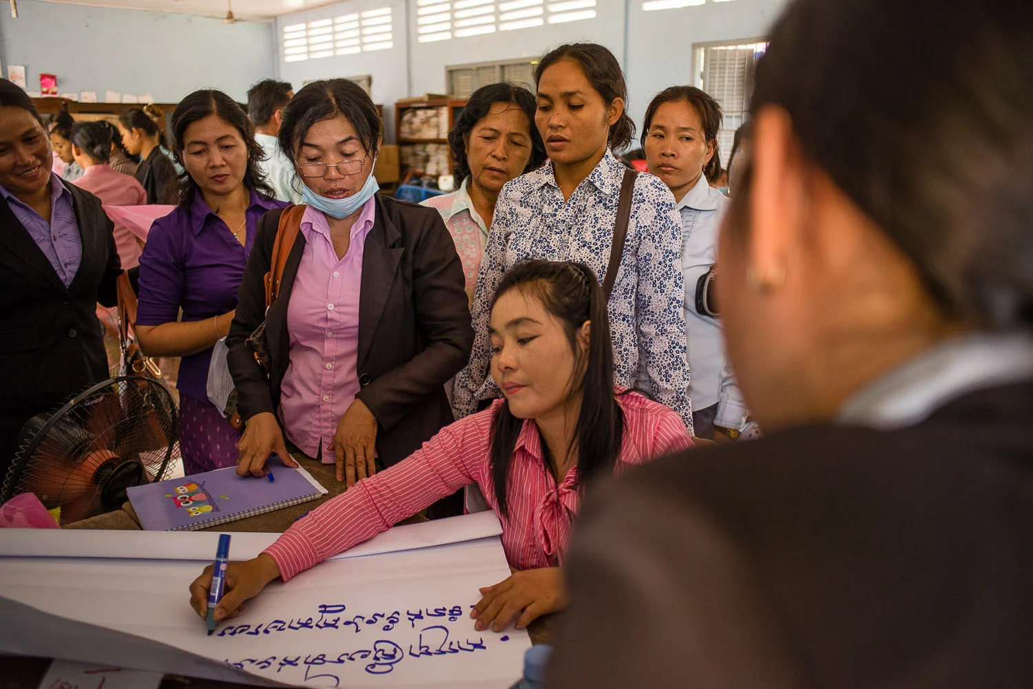 At a Cabdico training, Child Rehabilitation Officers and teachers brainstorm about the consequences of disabilities, and how they can help their respective clients and students