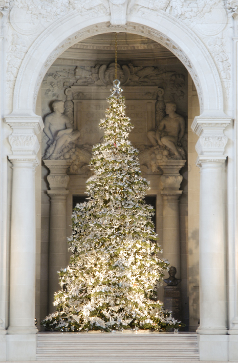 The 2008 World Tree of Hope with a bust of slain LGBT civil rights leader Harvey Milk in the background.