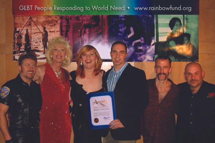 Julian Marshburn, Donna Sachet, Veronica Klaus, Jeff Cotter, Mark Weigle, and David Nemoyton at the RWF Concert for Haiti.