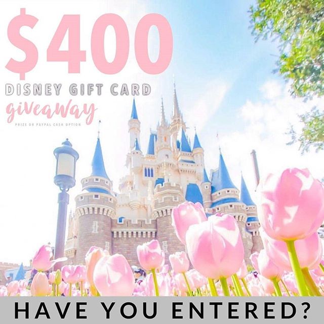 Calling all Disney lovers this is for you! 🐭🏰$400Disney Gift card or $400 PayPal cash the choice is up to you! It just takes 30 seconds to enter! 
To enter 
1️⃣ Follow me @
2️⃣ Like this post ❤️
3️⃣ Go to @gotta.have.it.giveaways and follow all dir