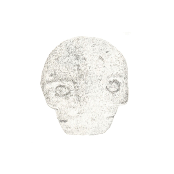 stone carved head, ireland, 1-2 AD