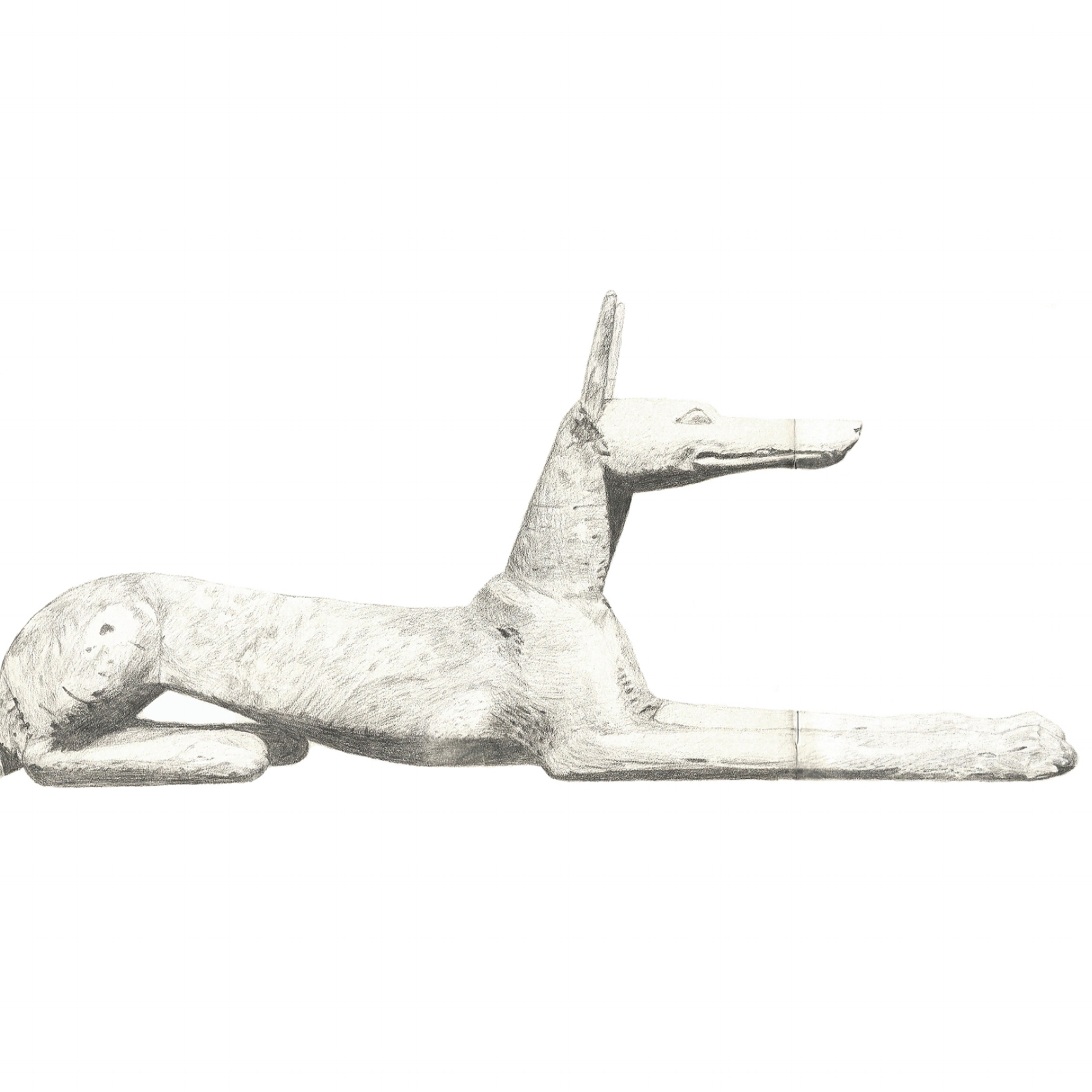 egyptian stone dog