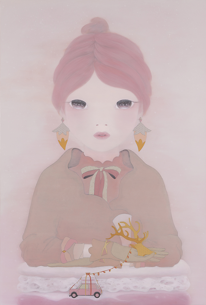 "Sweet Love" 130cm x 194cm; acrylic on canvas, swarovski crystals