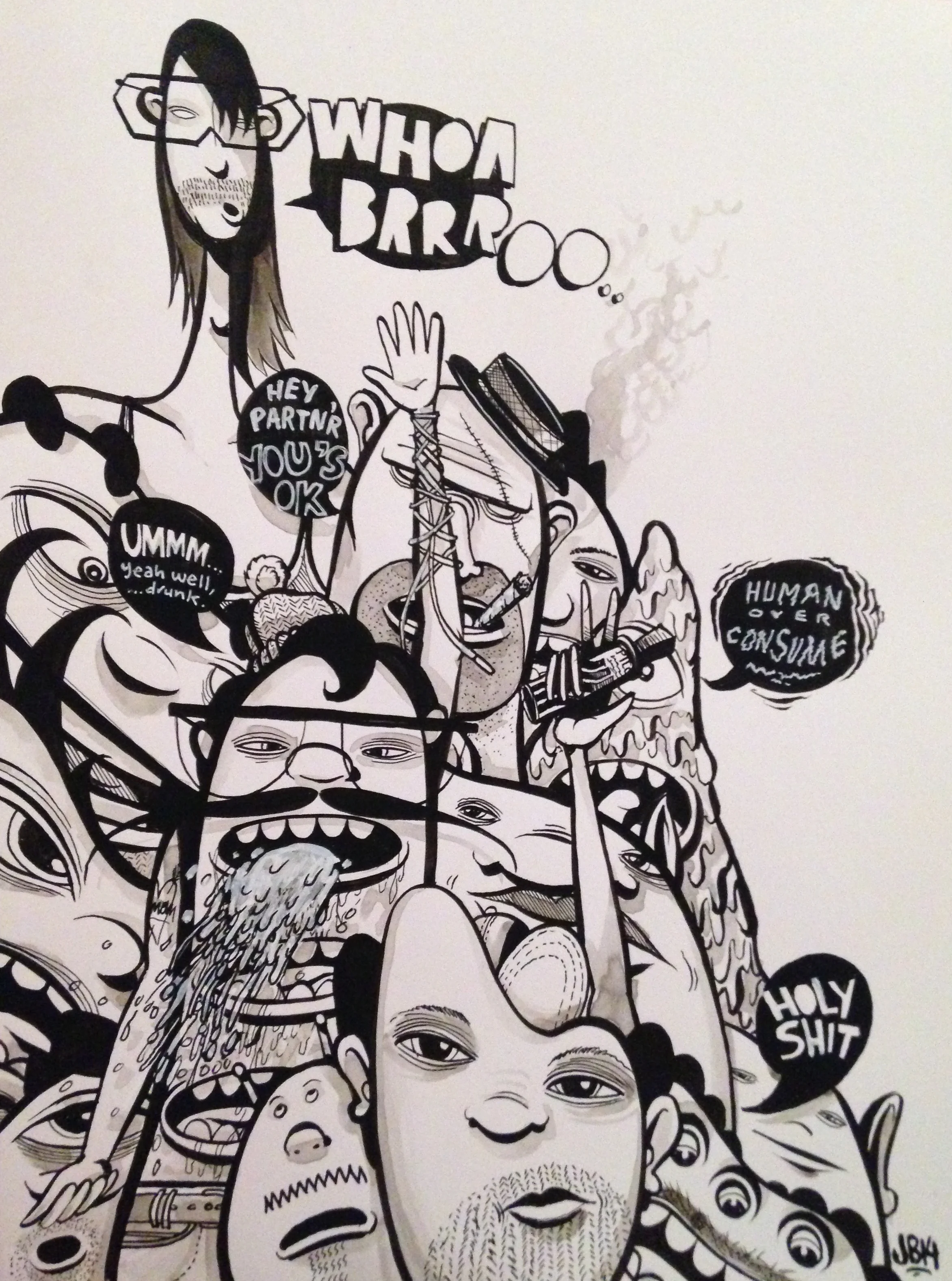 Whoa Brrro... - 9"x12" - A
