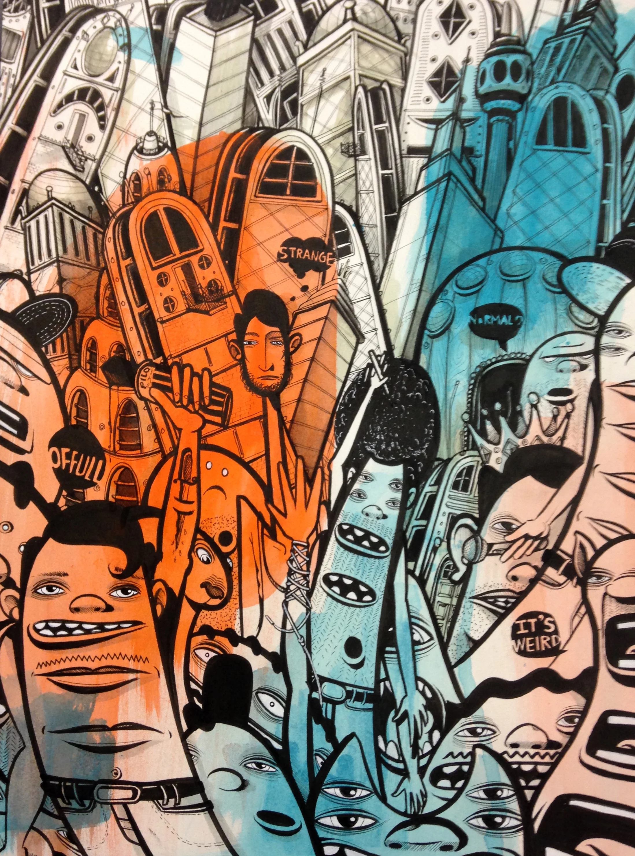 Tall Buildings I - 11"x14" - NA