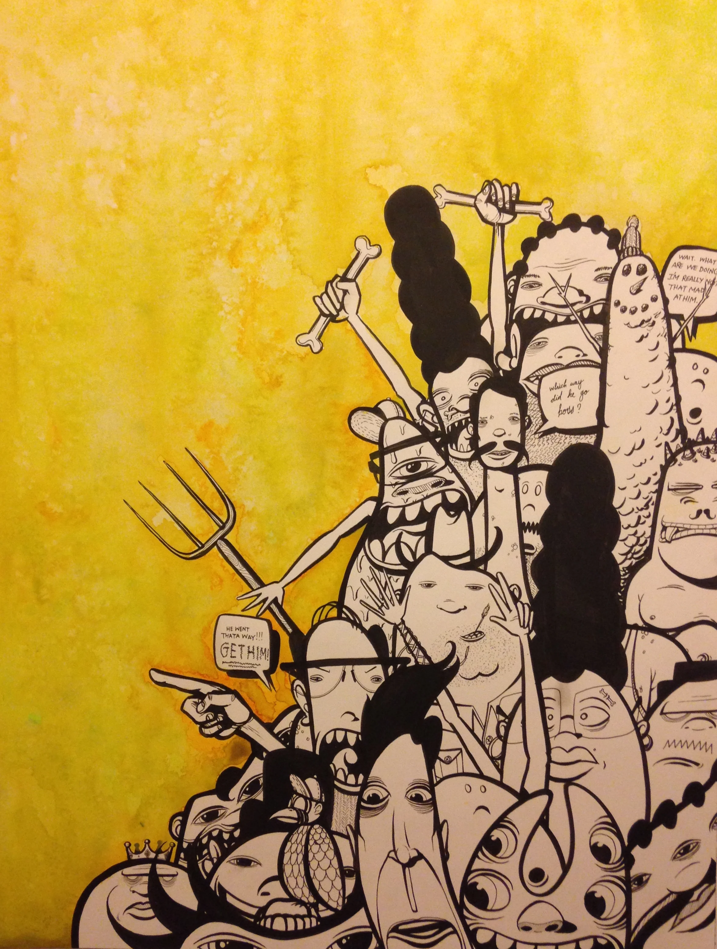 Get Him ! - 18"x24" - NA