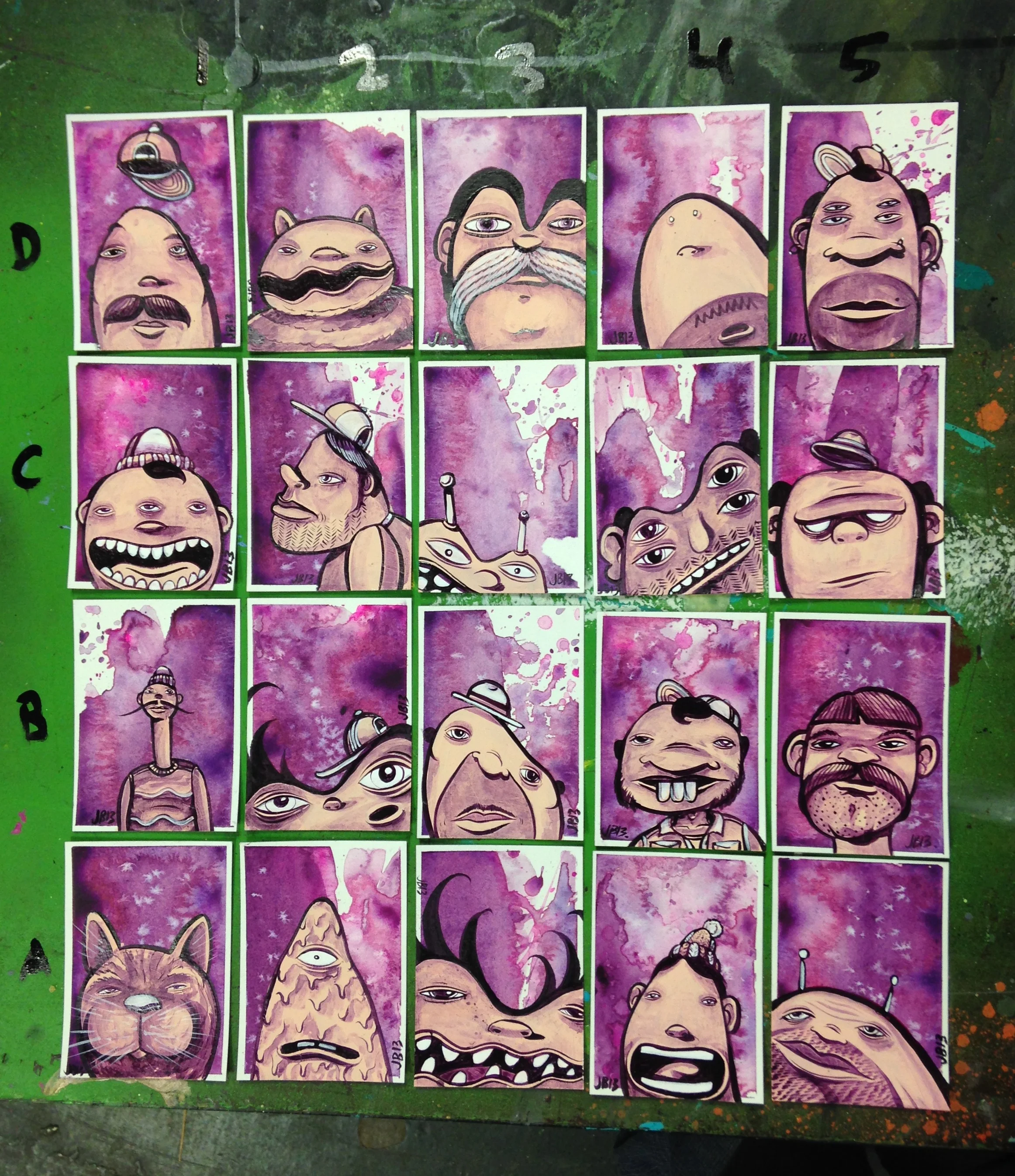 Purps Mini Paintings - NA