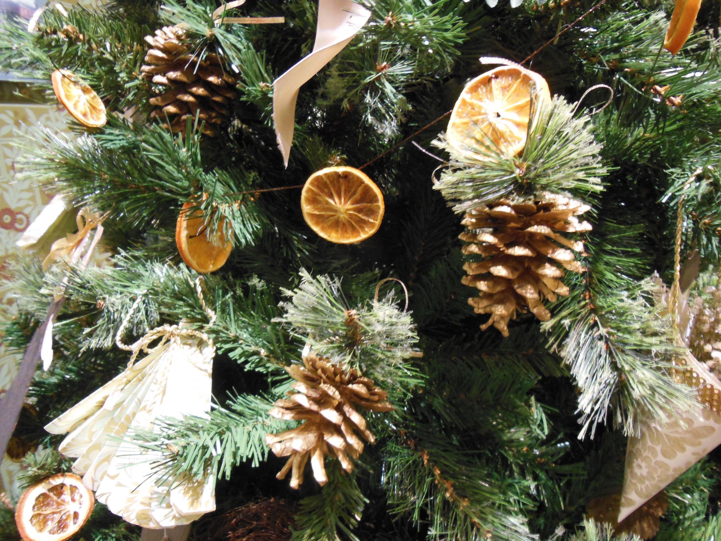 Dried Orange Slice Christmas Tree Garland — Gardening Charlotte