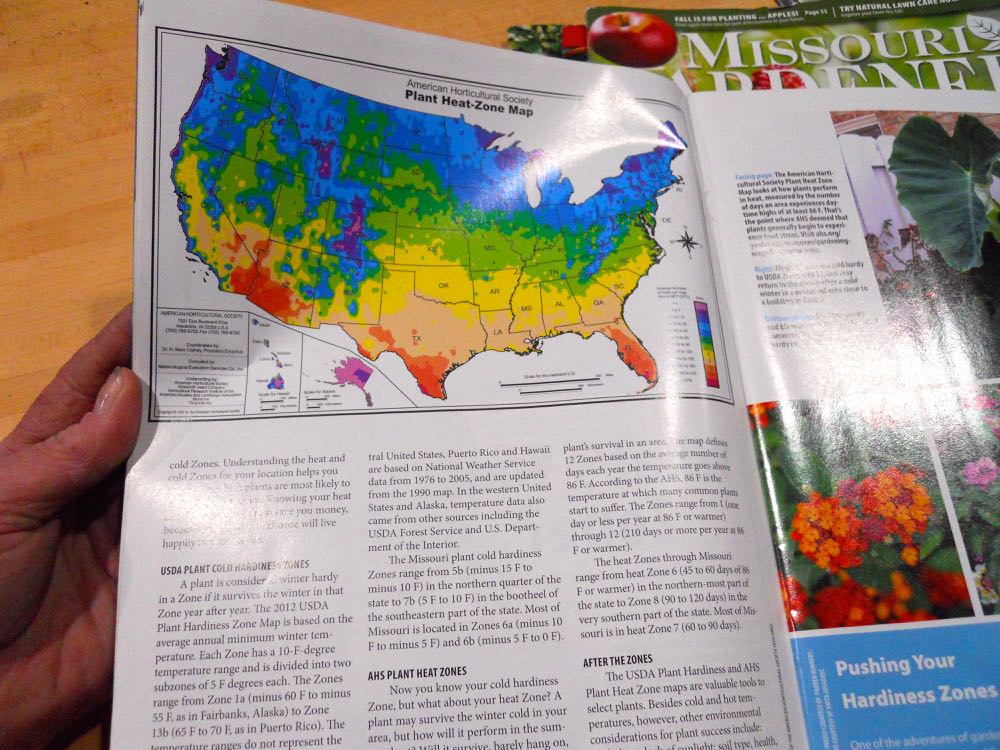 Wondering about the USDA Hardiness zones? Missouri Gardener magazine explains the zones.