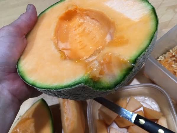 The other end had a 1-inch crack starting, which was easy to remove once fruit was picked.