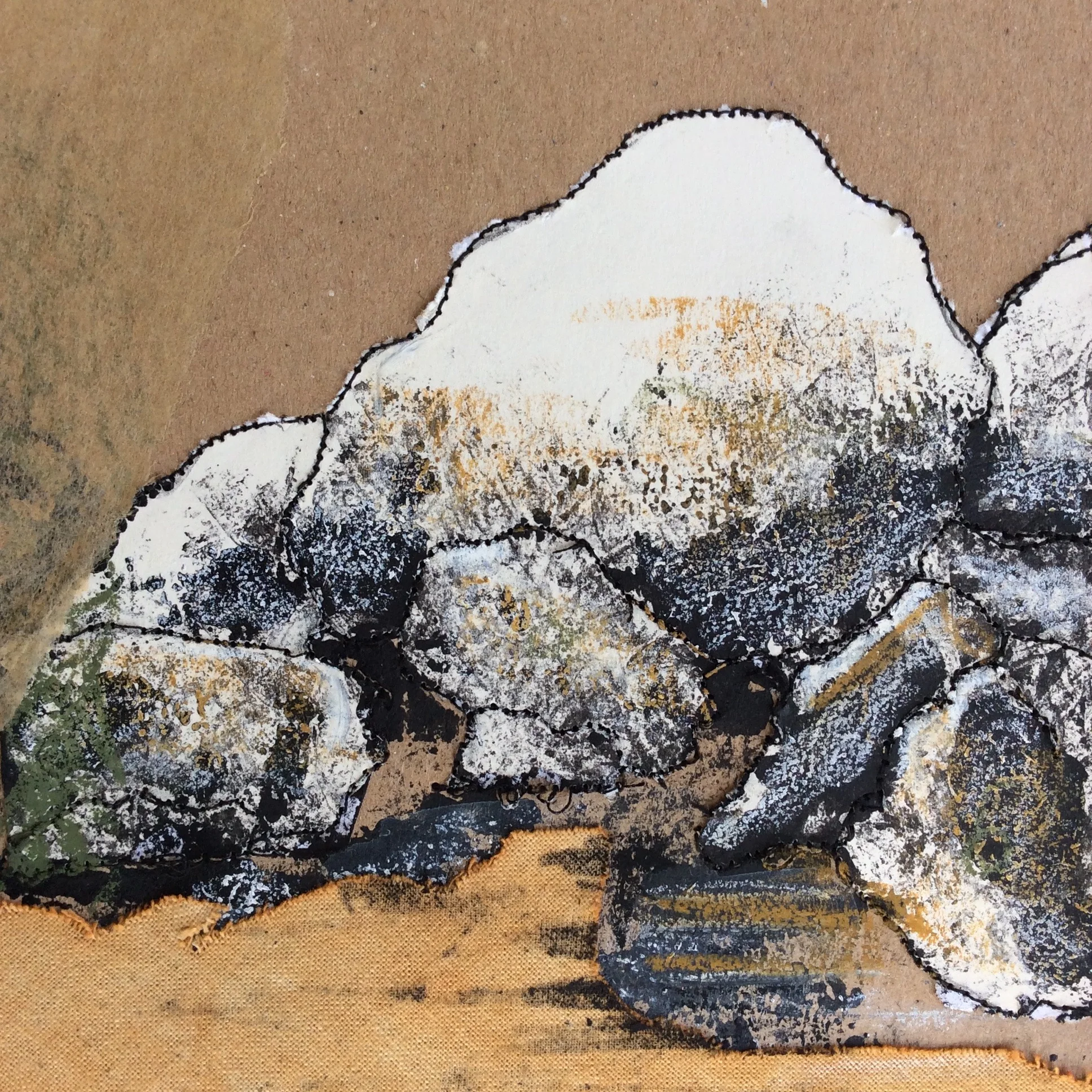 Juliet D Collins, "This Soft Curved Universe", mixed media drawing