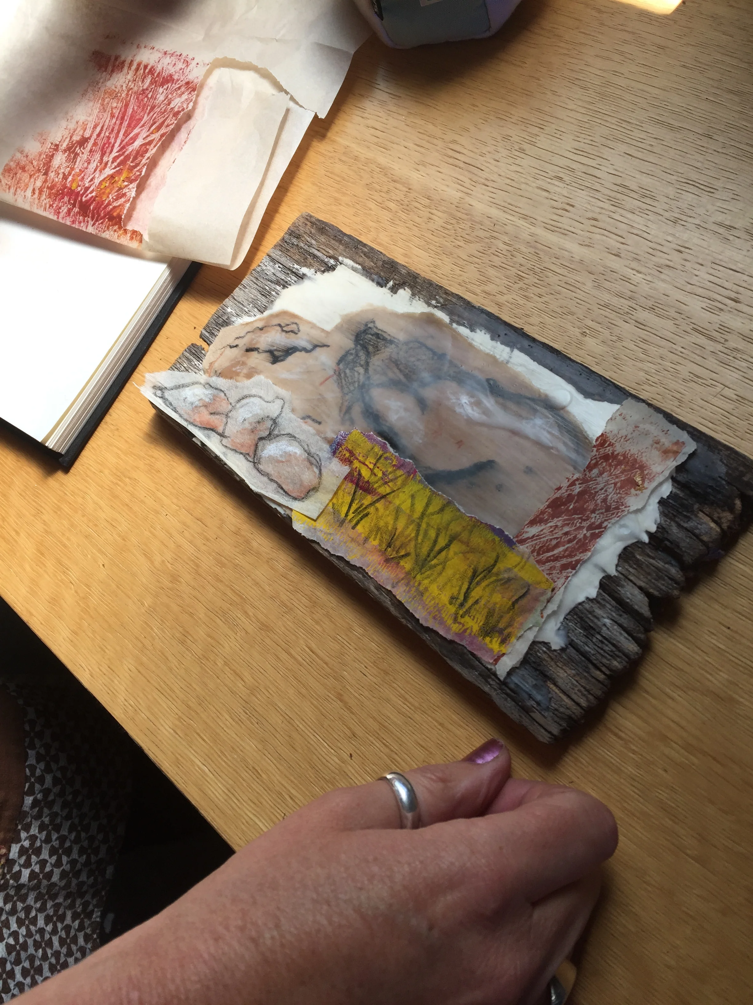 Jo at work in The Laundry Studio