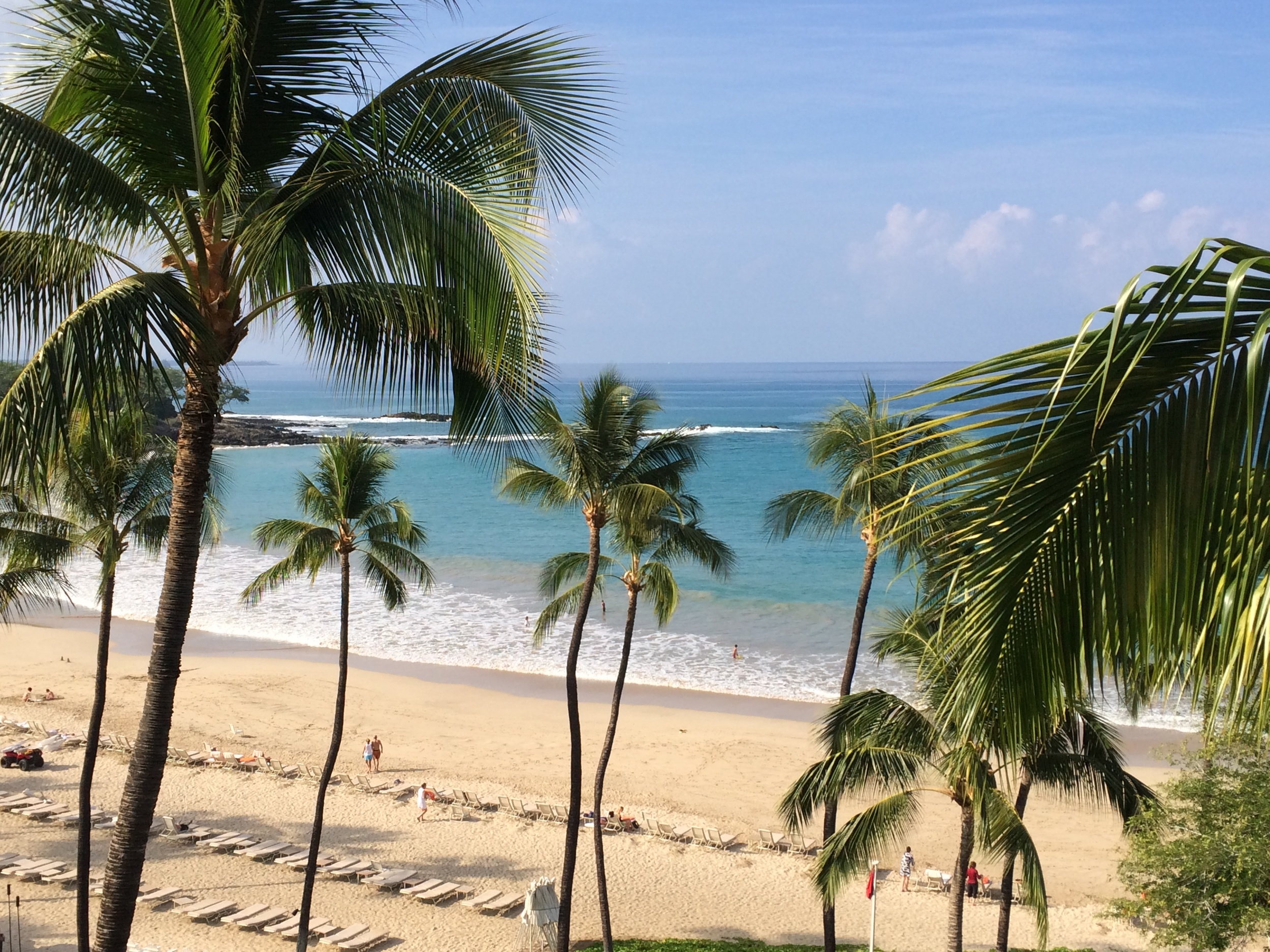 Kauna'oa Bay also known as the famous Mauna Kea Beach