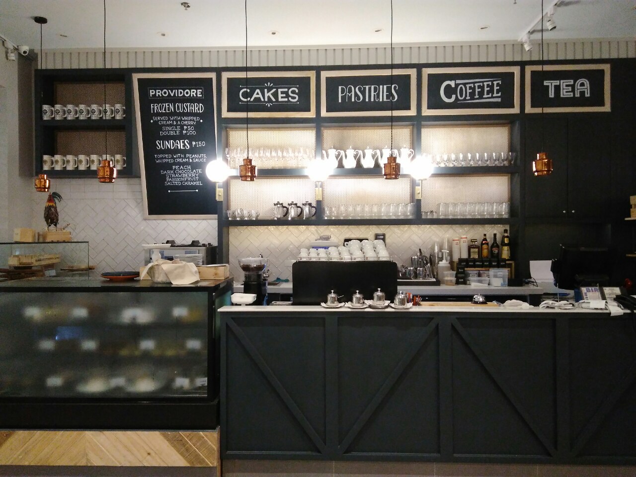 After hours at Providore's coffee bar. Their pastries helped keep us awake throughout the process.