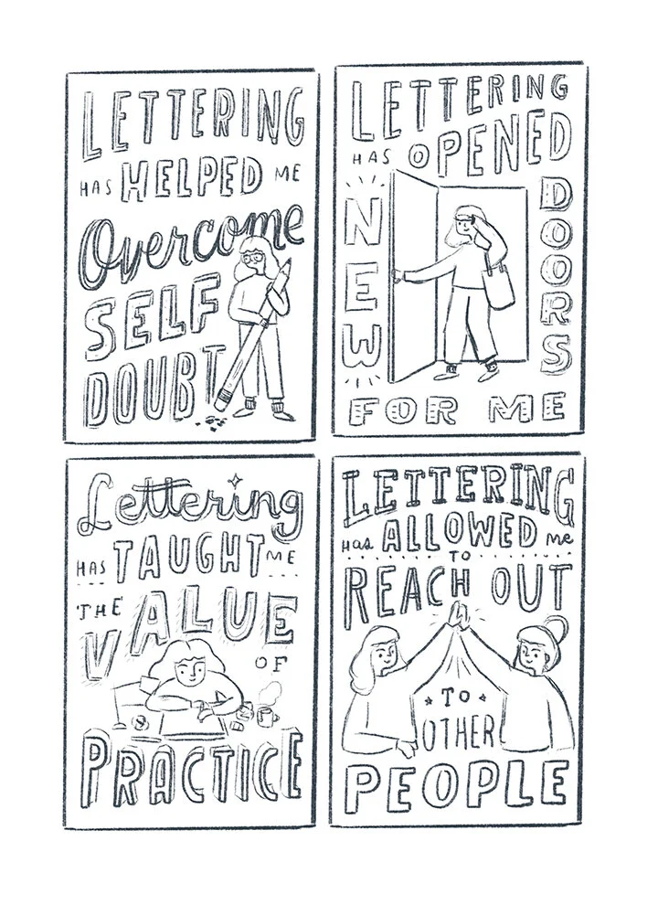 Process: Lettering Love for Uppercase Magazine — Ella Lama