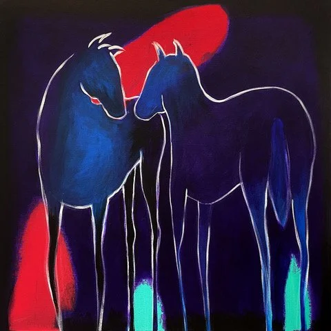 WALTER SALAS-HUMARA_NORTHERN LIGHTS_2024_Acrylic on Canvas_76x76cm.jpeg