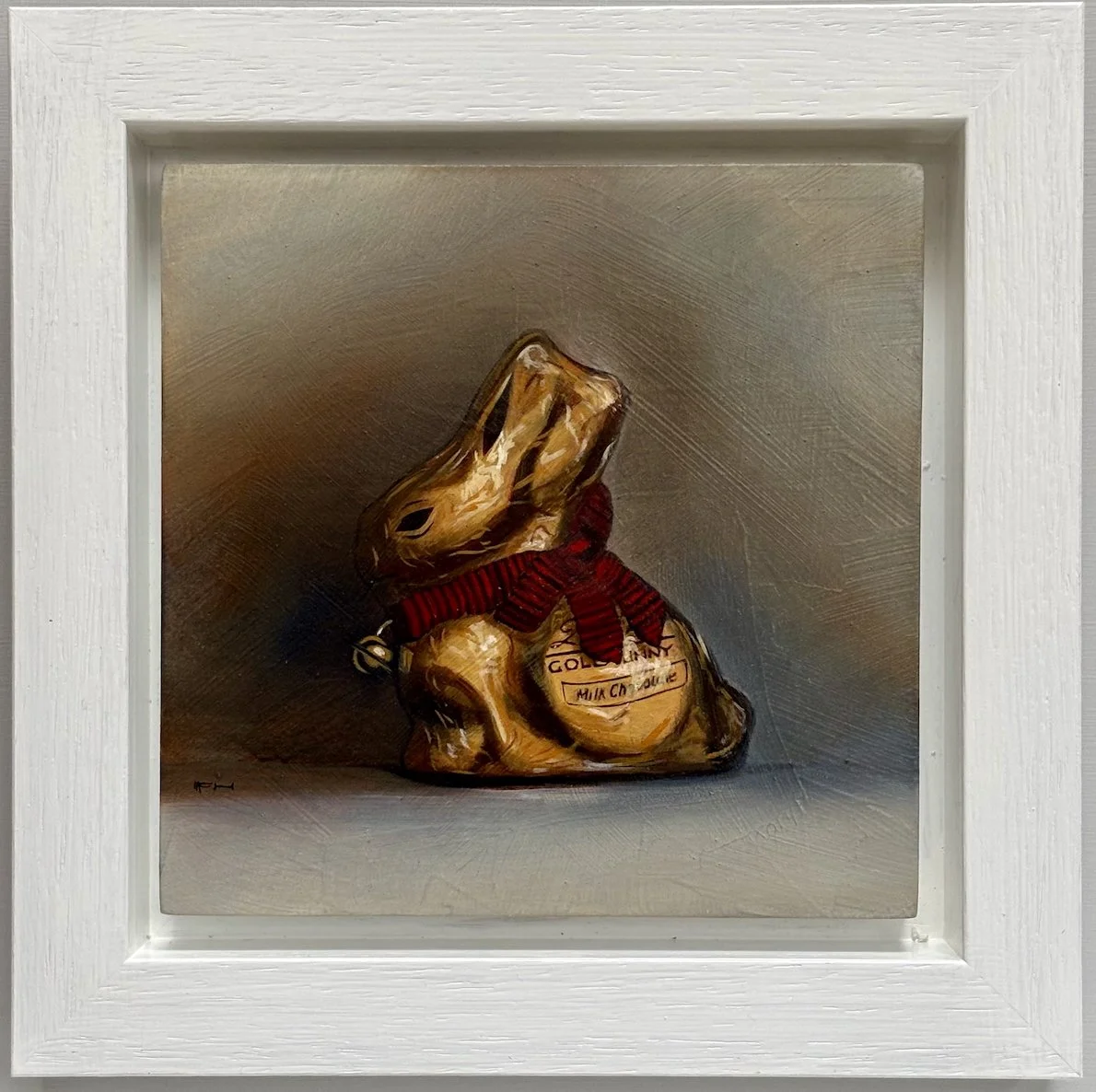 K FELTON HALL LINDT CHOCOLATE BUNNY 15x15cm oil on panel,.jpg