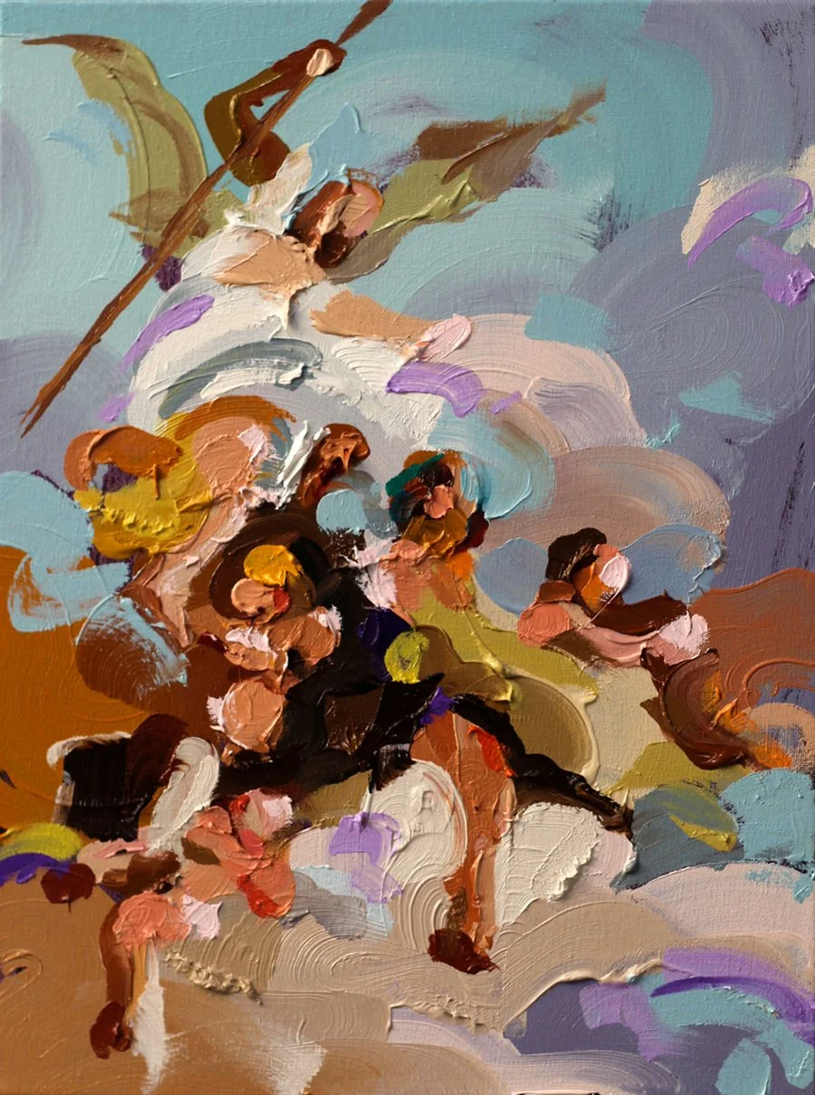 pwilliams_standing up straightening his sweater_oil on canvas_30x41cm_£1000_1MB.jpg