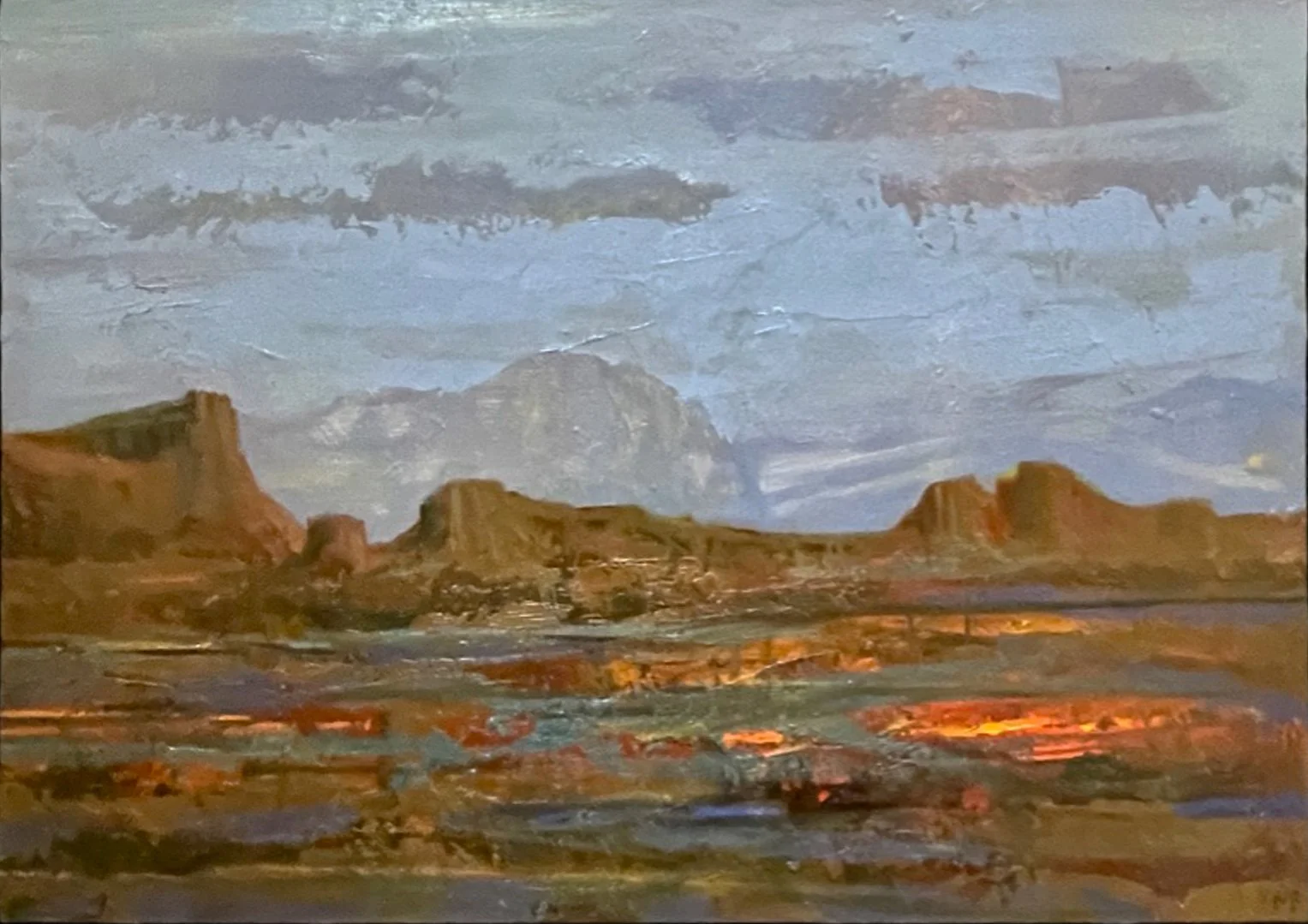 LANDSCAPE SOUTHERN SPAIN MICHAEL BURLES oil on board framed cropped.jpg