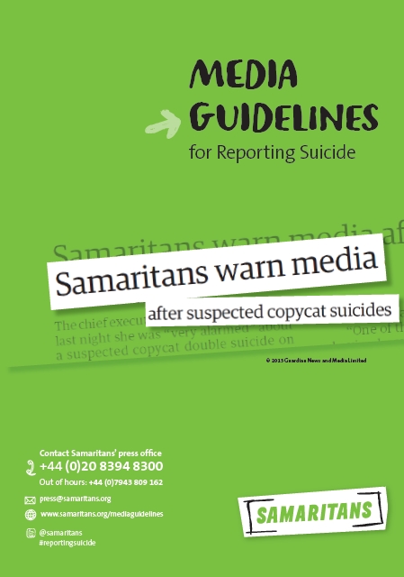 Samaritans Media Guidelines for Reporting Suicide