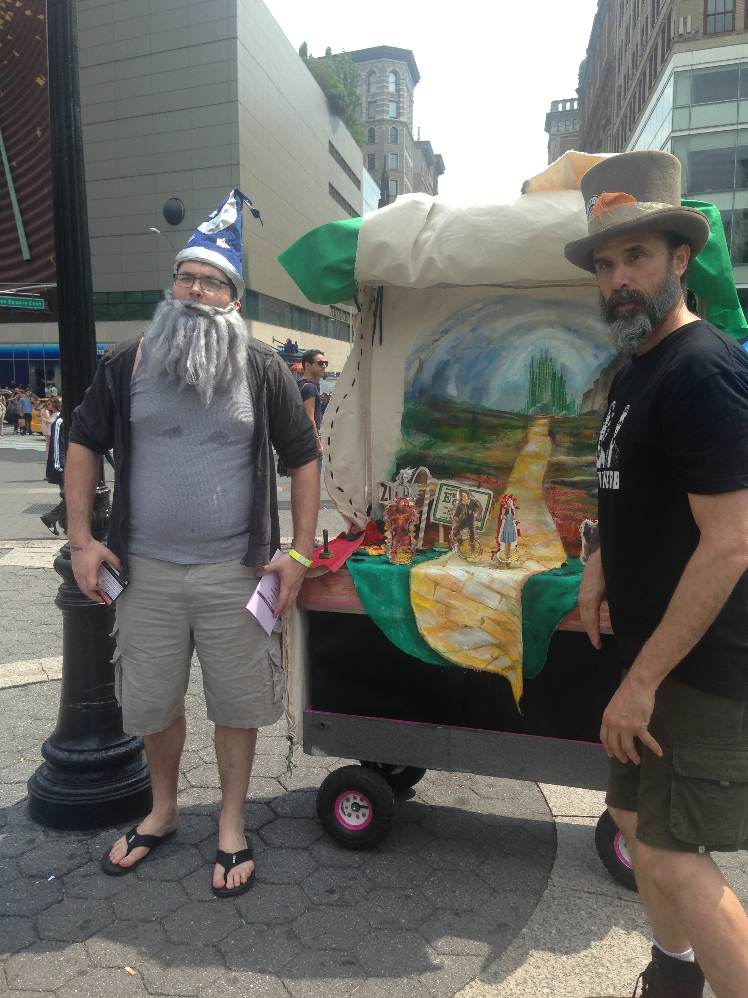 While educating the public about Mercury Poisoning, a wizard happened to walk by.