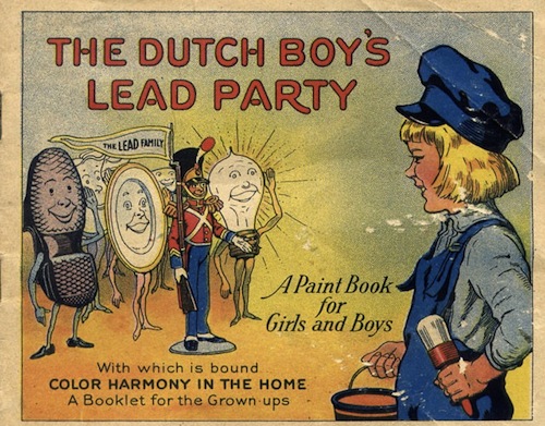 The illustration for an ad in the November 1923 National Geographic , one of a series by the National Lead Company.