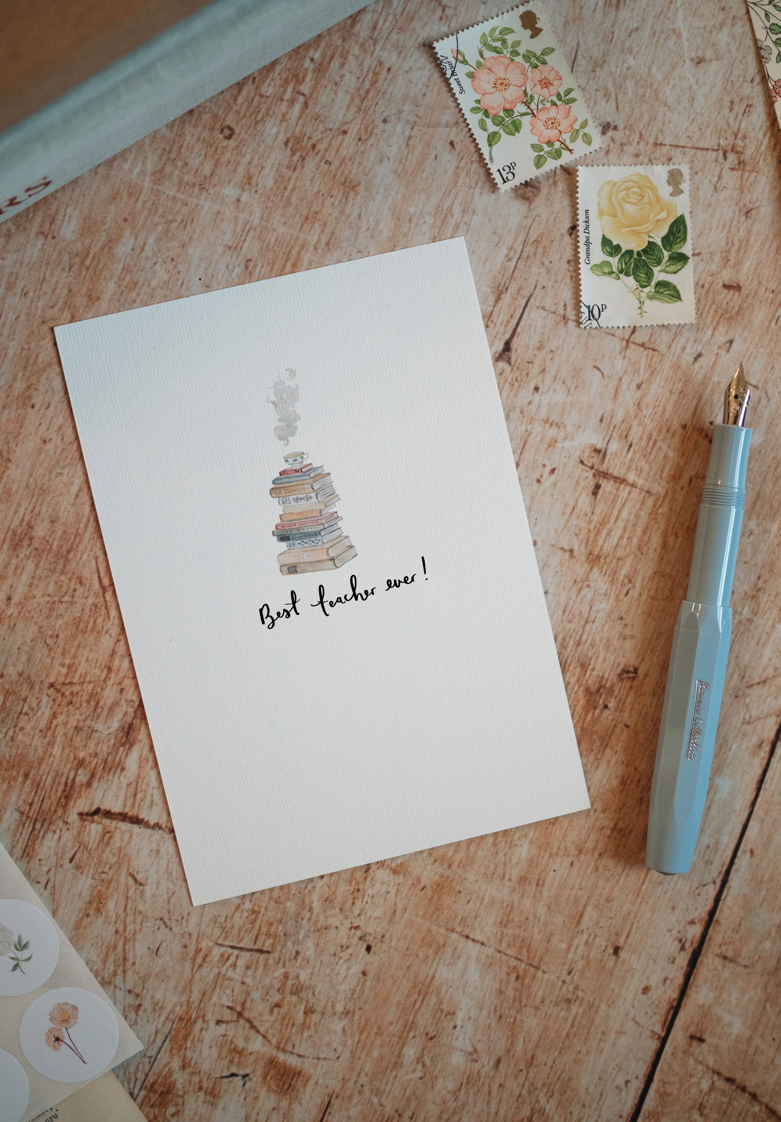 Thank you Teacher Books Card
